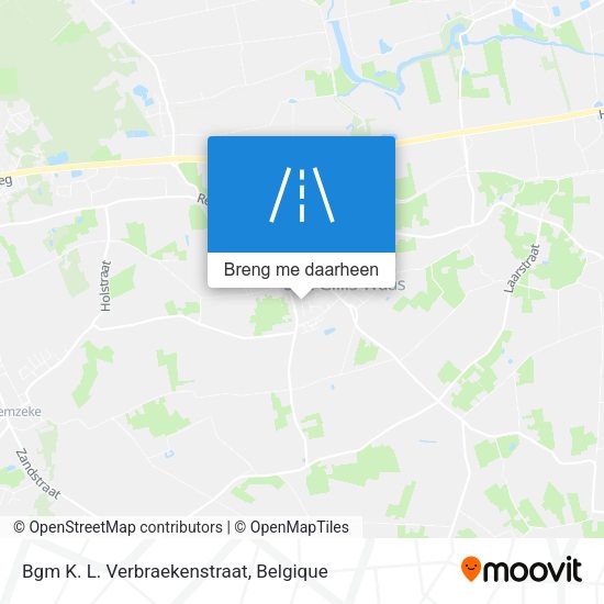 Bgm K. L. Verbraekenstraat kaart