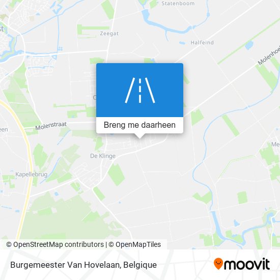 Burgemeester Van Hovelaan kaart