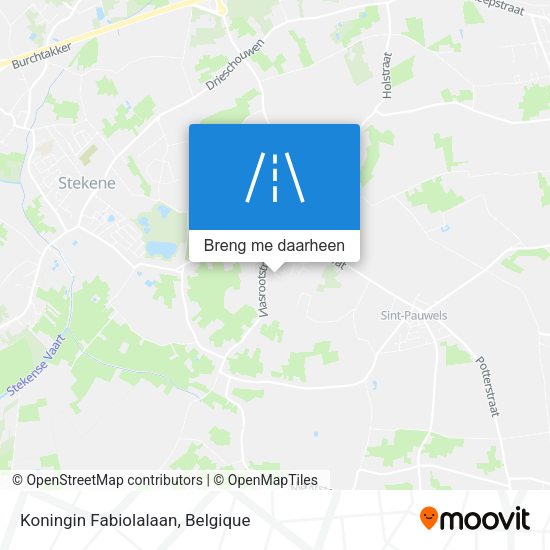 Koningin Fabiolalaan kaart