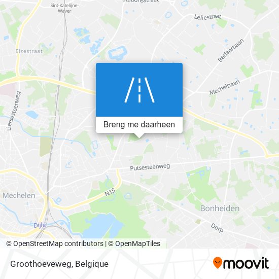 Groothoeveweg kaart