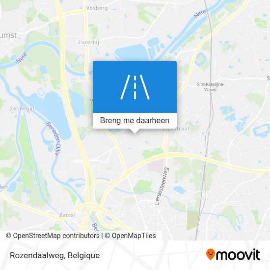 Rozendaalweg kaart