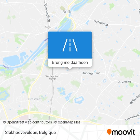 Slekhoevevelden kaart