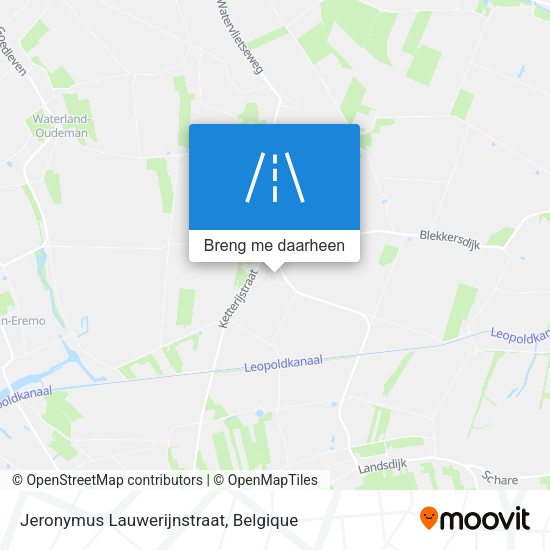 Jeronymus Lauwerijnstraat kaart