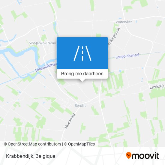 Krabbendijk kaart