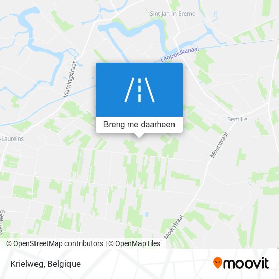 Krielweg kaart