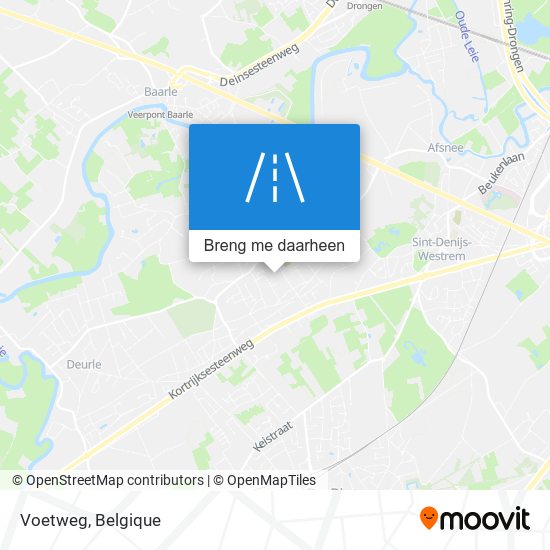 Voetweg kaart