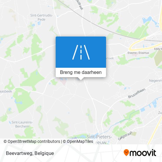 Beevartweg kaart