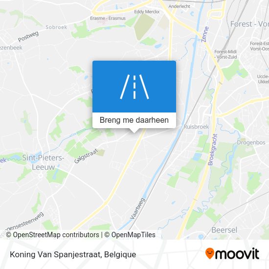Koning Van Spanjestraat kaart