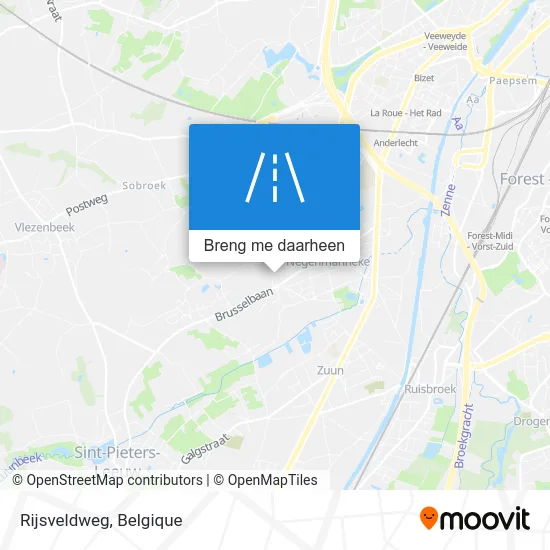 Rijsveldweg kaart