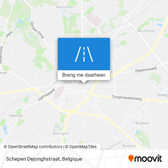 Schepen Dejonghstraat kaart