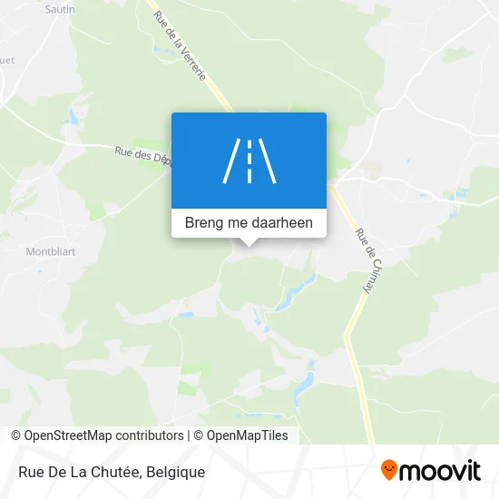Rue De La Chutée kaart