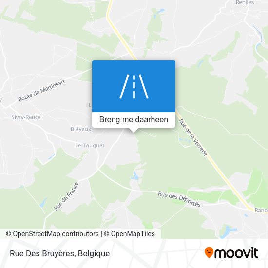 Rue Des Bruyères kaart