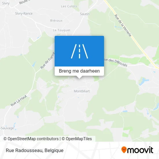 Rue Radousseau kaart