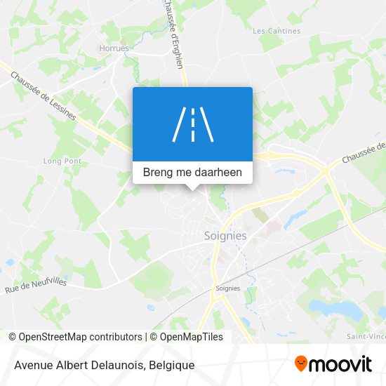 Avenue Albert Delaunois kaart