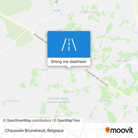 Chaussée Brunehault kaart