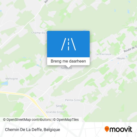 Chemin De La Deffe kaart