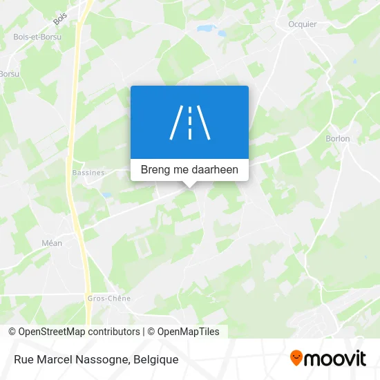 Rue Marcel Nassogne kaart
