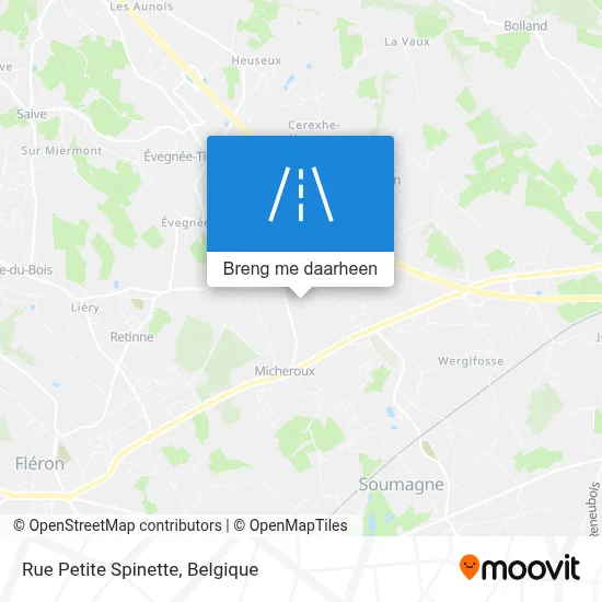 Rue Petite Spinette kaart