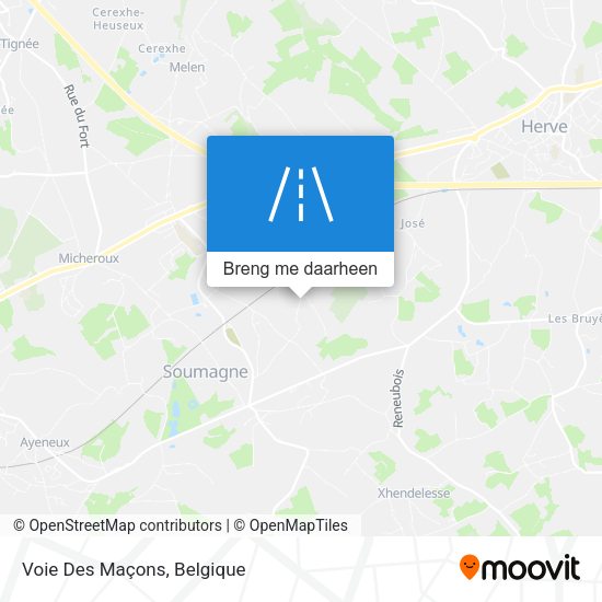 Voie Des Maçons kaart