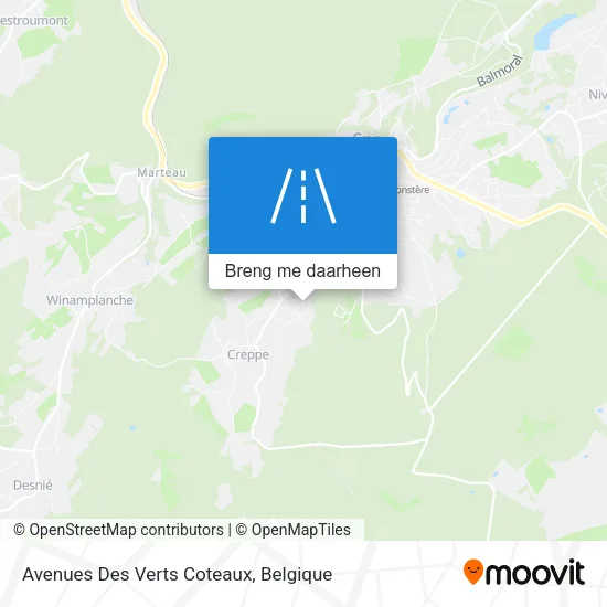 Avenues Des Verts Coteaux kaart