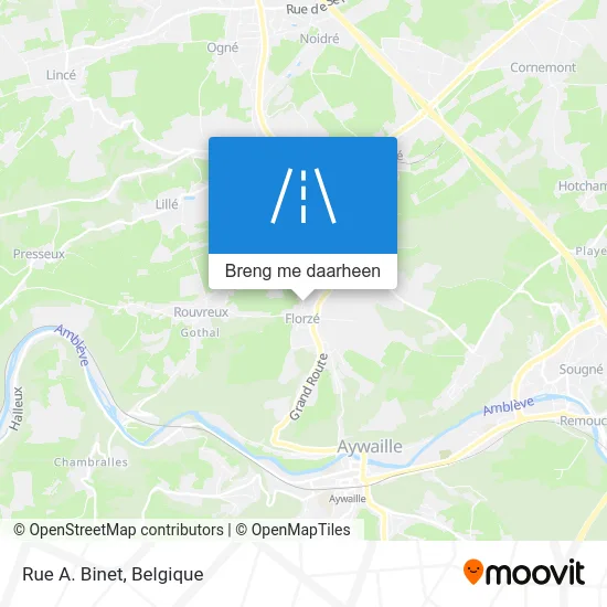 Rue A. Binet kaart