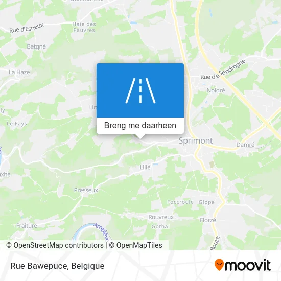 Rue Bawepuce kaart