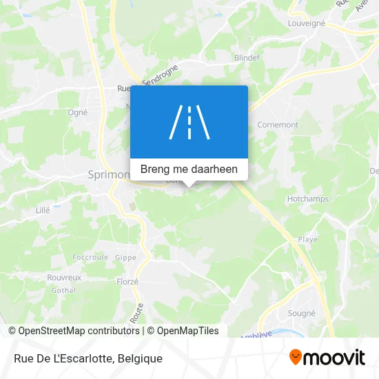 Rue De L'Escarlotte kaart