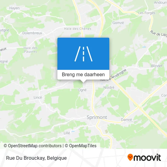 Rue Du Brouckay kaart