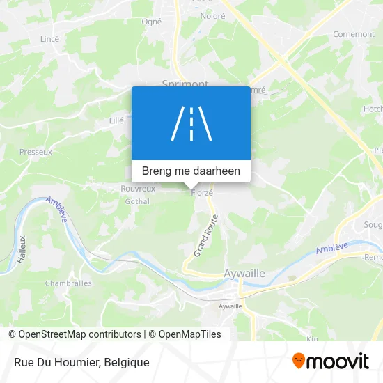 Rue Du Houmier kaart