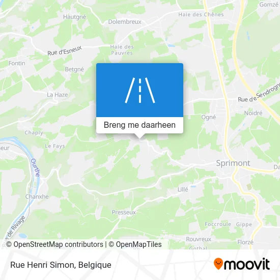 Rue Henri Simon kaart