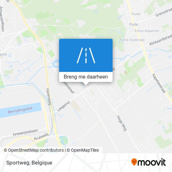 Sportweg kaart