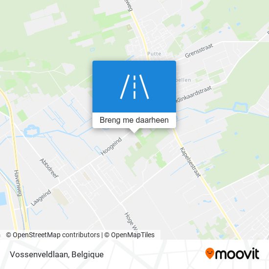 Vossenveldlaan kaart