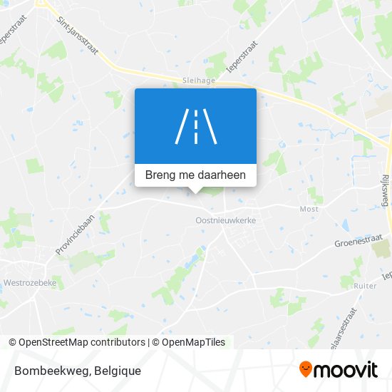 Bombeekweg kaart