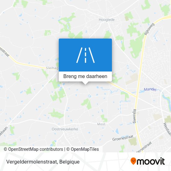 Vergeldermolenstraat kaart