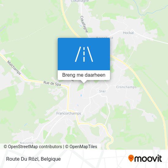 Route Du Rôzî kaart