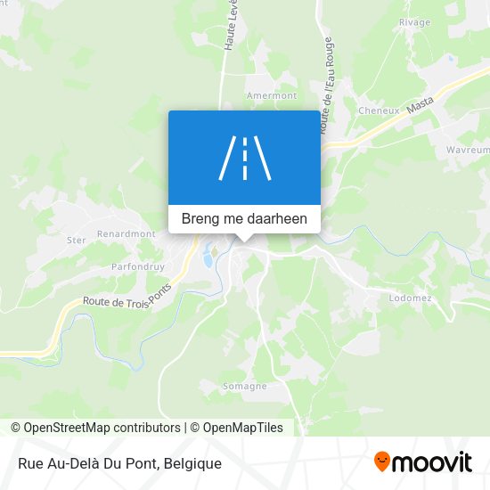 Rue Au-Delà Du Pont kaart
