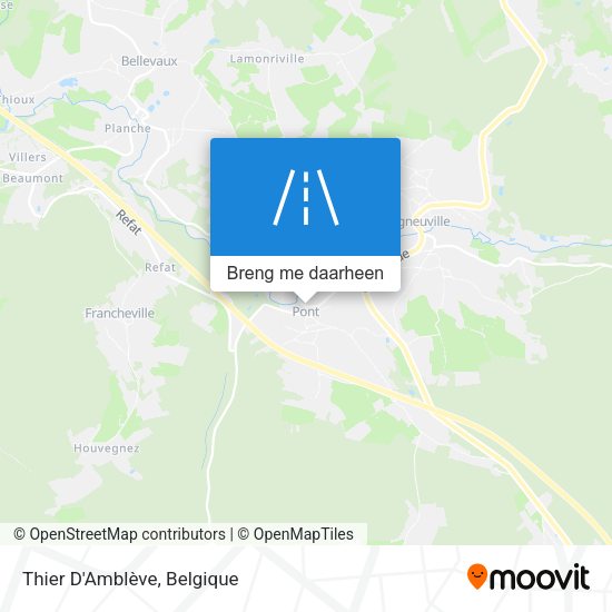 Thier D'Amblève kaart