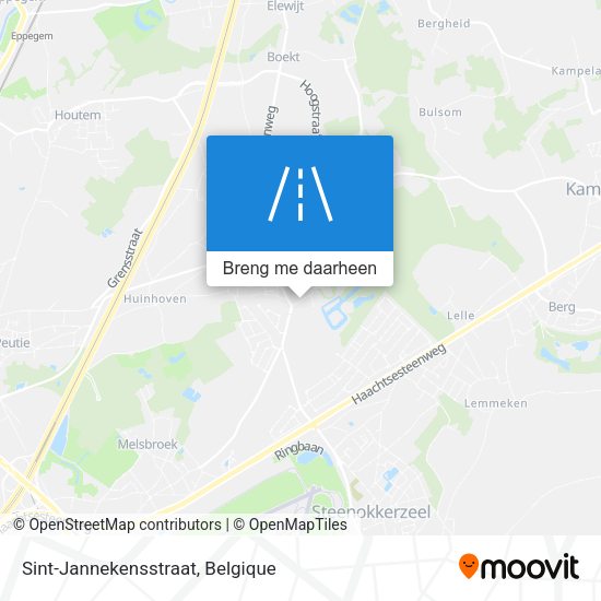 Sint-Jannekensstraat kaart