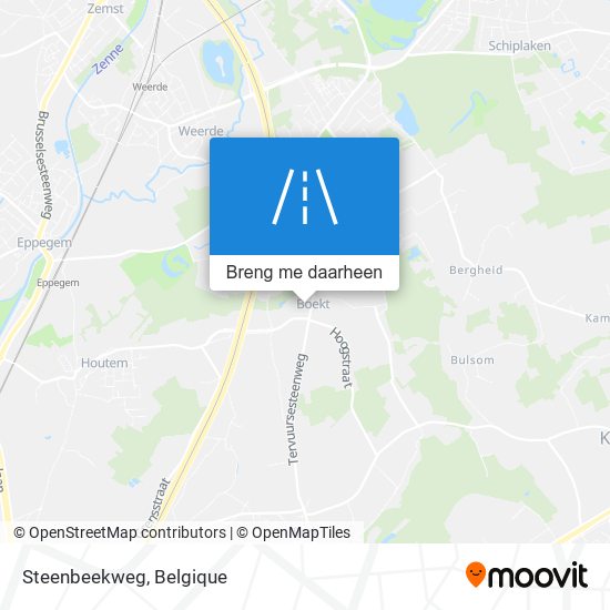 Steenbeekweg kaart