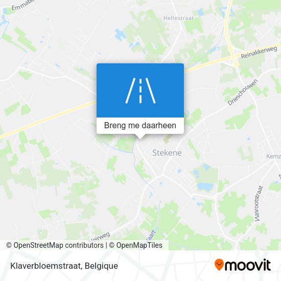 Klaverbloemstraat kaart