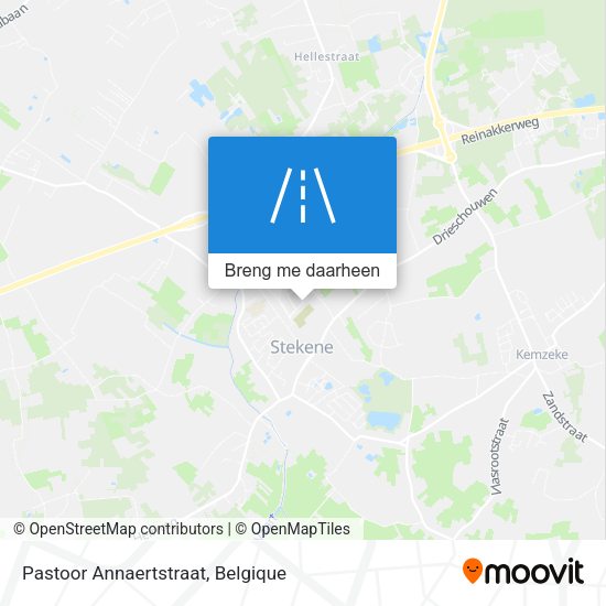 Pastoor Annaertstraat kaart