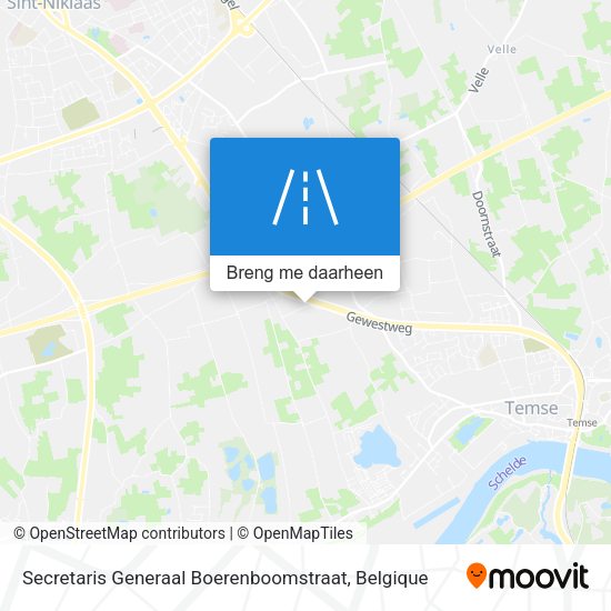 Secretaris Generaal Boerenboomstraat kaart