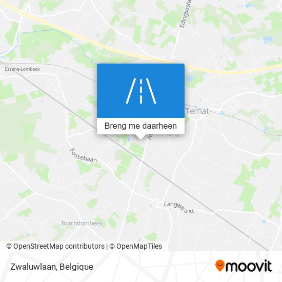 Zwaluwlaan kaart