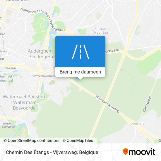 Chemin Des Étangs - Vijversweg kaart