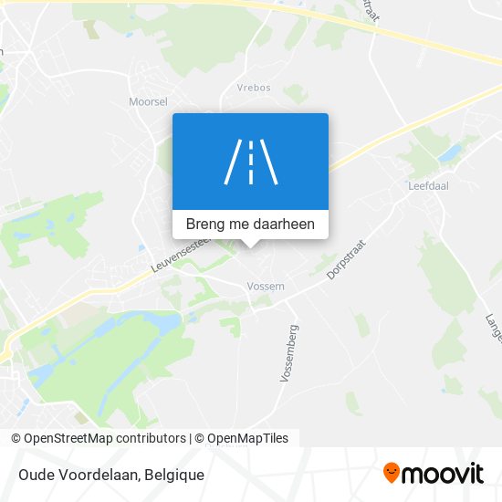 Oude Voordelaan kaart