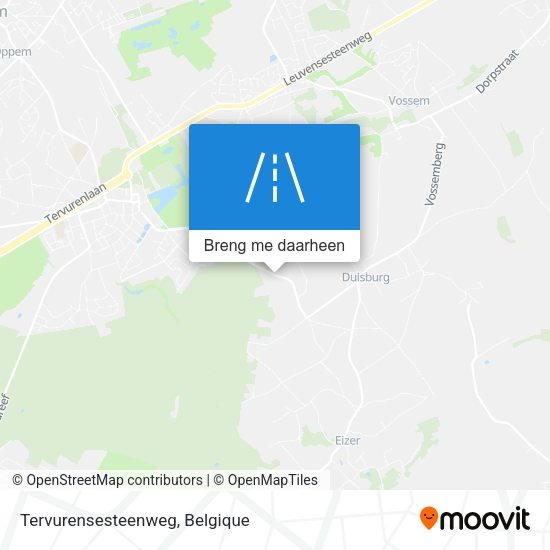 Tervurensesteenweg kaart