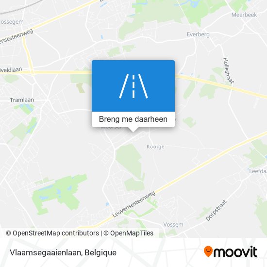 Vlaamsegaaienlaan kaart