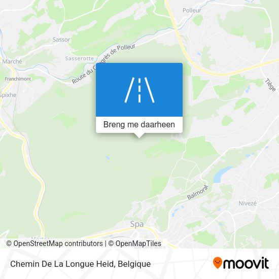 Chemin De La Longue Heid kaart