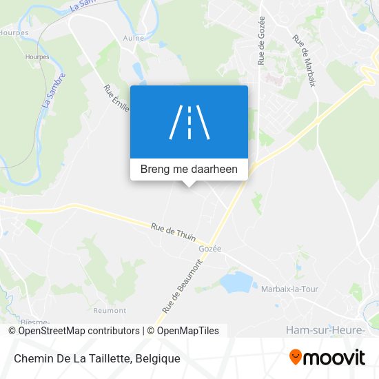 Chemin De La Taillette kaart