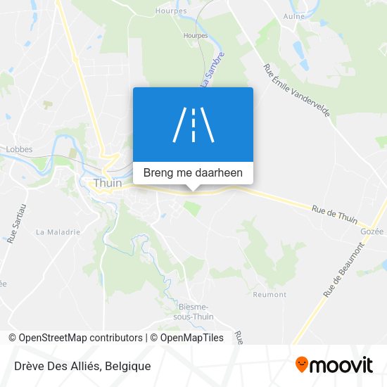 Drève Des Alliés kaart